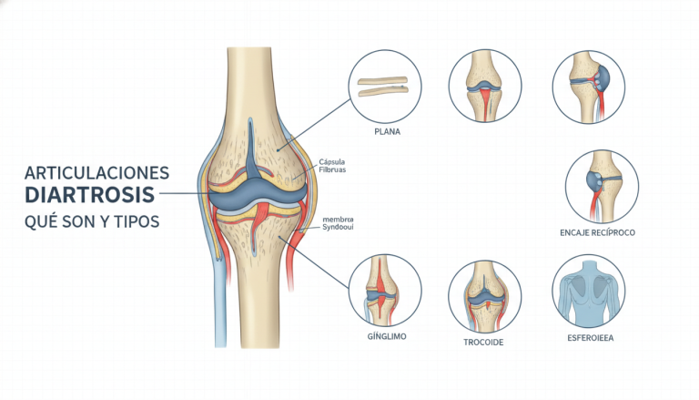 Articulaciones diartrosis: Qué son y tipos
