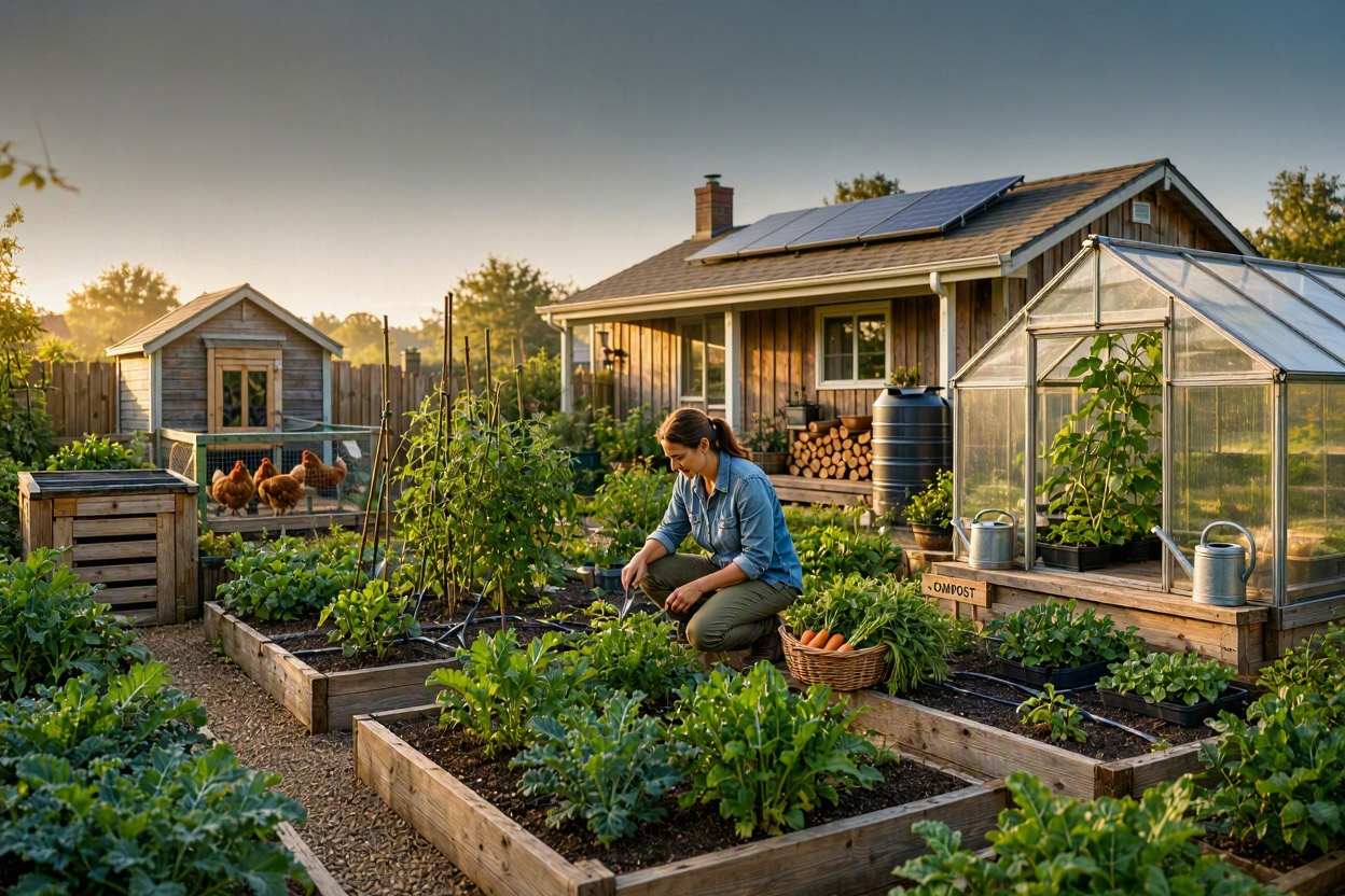 The Ultimate Guide to Building a Self-Sufficient Backyard: Complete Homesteading Freedom